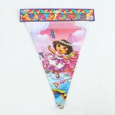 Kids Birthday Character Party Flags  DO-1